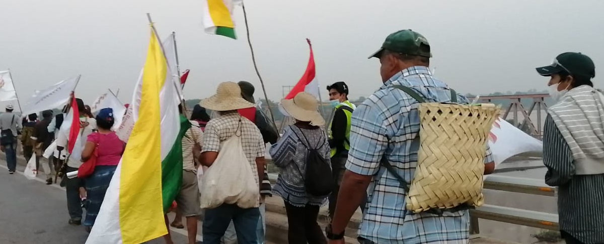 Avanza la Marcha Indígena en defensa de su territorio