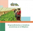 Serie de cartillas: Mujeres y jóvenes desarrollan emprendimientos productivos Emprendimientos e iniciativas económicas en el Altiplano